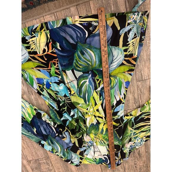 H&M Women's Tropical Birds Floral Print Belted Short Mini Dress Size XS - Picture 11 of 11